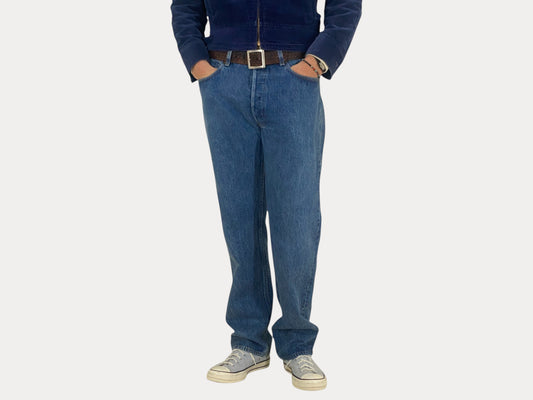 Measured Size 34X32 Levi's 501 Vintage Denim Jeans Made in USA in 1988-AJ357 Studio-AJ357 Studio