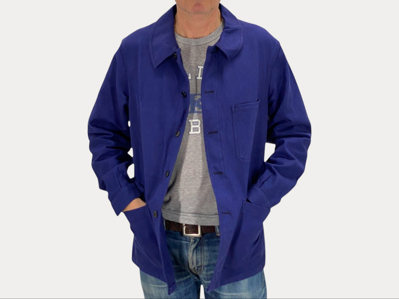Size 48EU / 38US . Vintage French cotton jacket. Made In France by Usifor-AJ357 Studio-AJ357 Studio