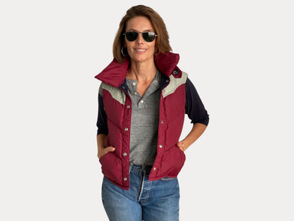 Size Small. Vintage Goose down vest Made In USA-AJ357 Studio-AJ357 Studio