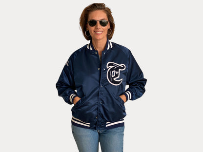 Size Med . Vintage nylon baseball jacket. American Legion. Made in USA-AJ357 Studio-AJ357 Studio