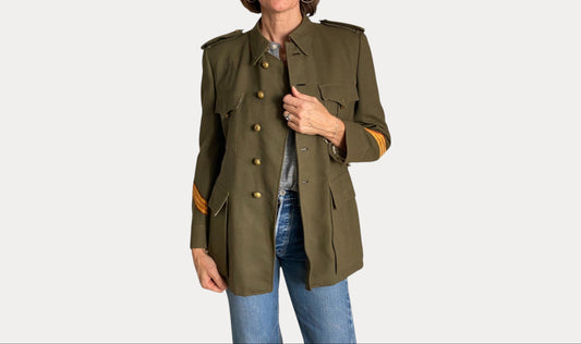 Small. Authentic 50s Vintage Spanish military uniform jacket-AJ357 Studio-AJ357 Studio