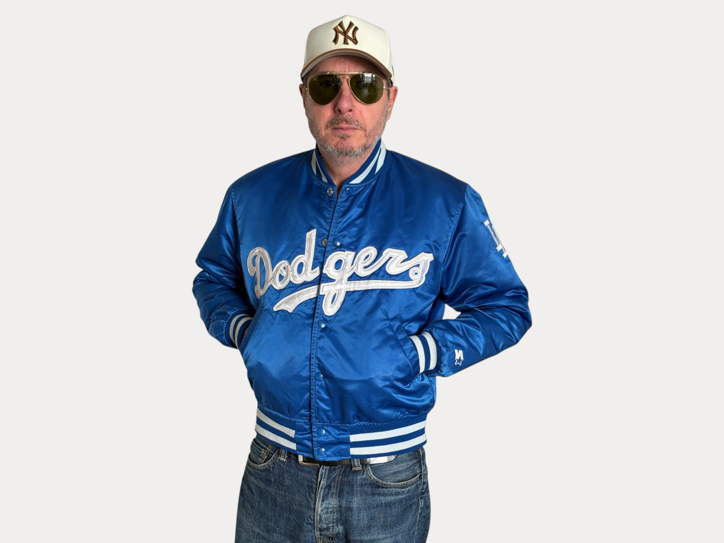 Vintage 80s LA Dodgers Starter Satin Jacket | Diamond Collection | Size M | Made in USA-AJ357 Studio-AJ357 Studio
