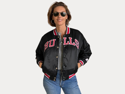 Youth Med . Chicago bulls Starter jacket-AJ357 Studio-AJ357 Studio