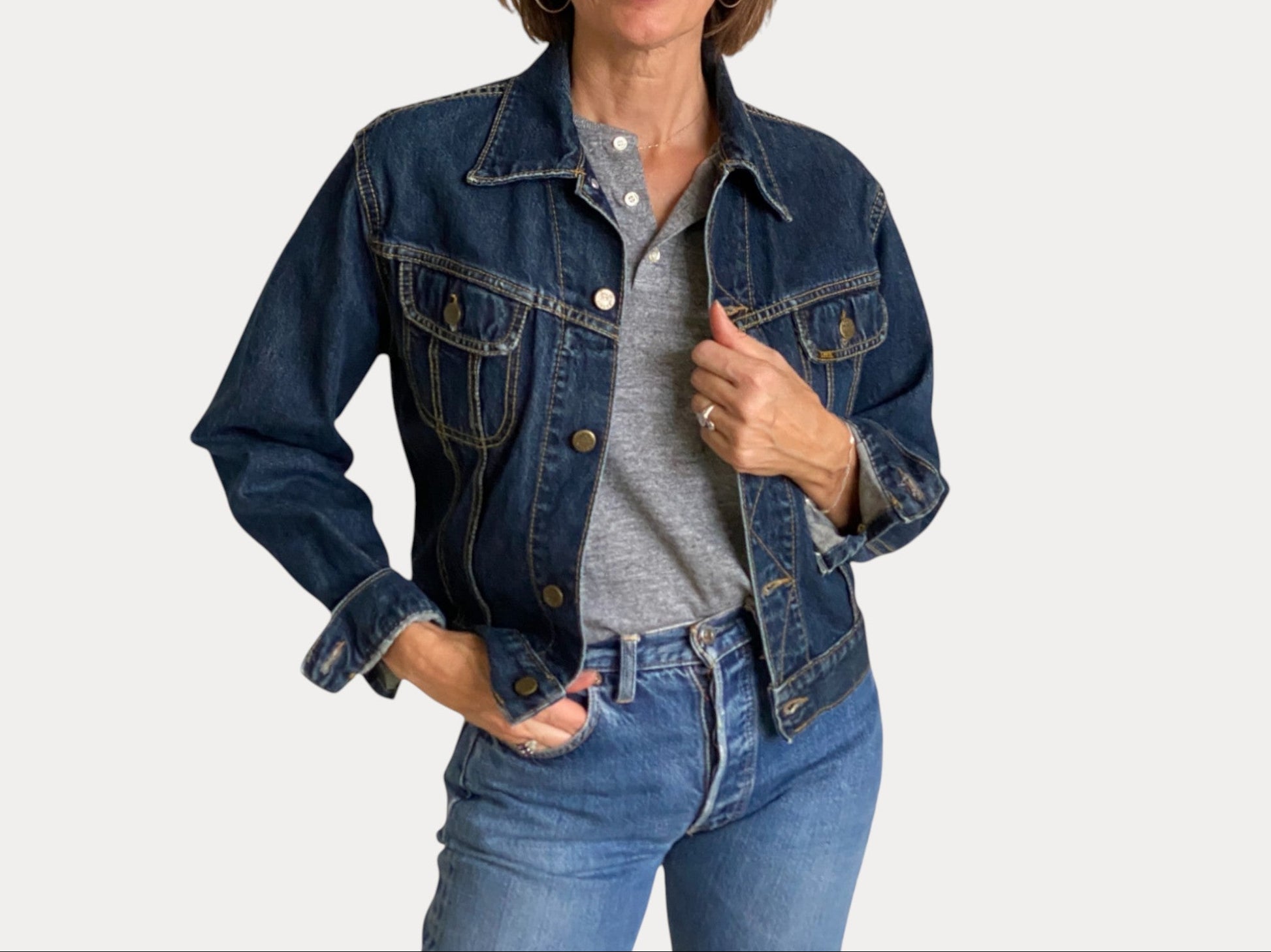 Women size Large. Lee 2 pockets jacket ( newer model )-AJ357 Studio-AJ357 Studio