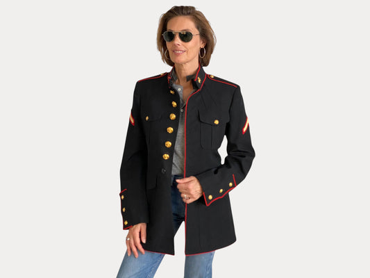 Size 39 Reg. Vintage Authentic US Marine Corps Dress Jacket Uniform.-AJ357 Studio-AJ357 Studio