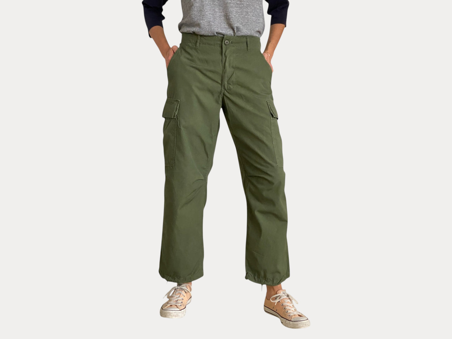 Small short. 1969 Authentic US Army Vietnam war era OG-107 jungle pants-AJ357 Studio-AJ357 Studio