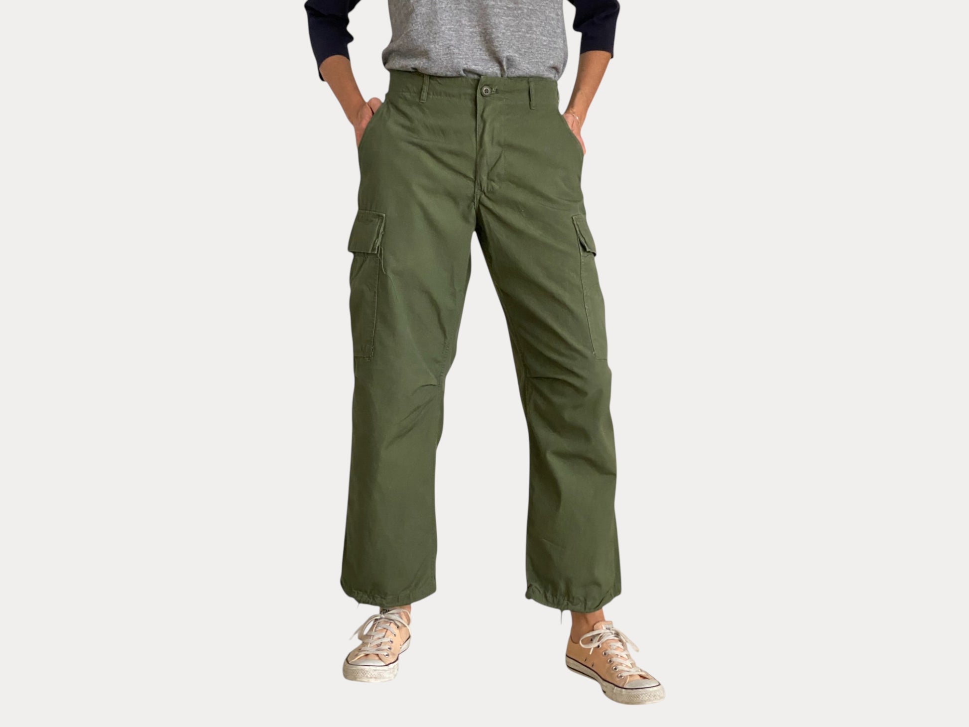 Small short. 1969 Authentic US Army Vietnam war era OG-107 jungle pants-AJ357 Studio-AJ357 Studio