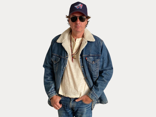Size 46US/56EU. 4 pockets Vintage Levis fleece Jacket Made in USA.-AJ357 Studio-AJ357 Studio
