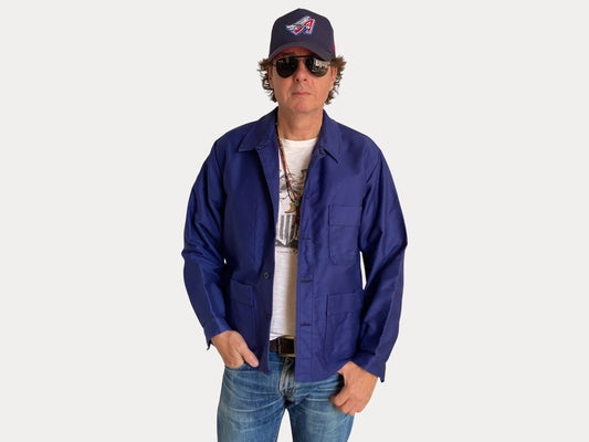 Size 44UE. Vintage French Moleskin jacket.-AJ357 Studio-AJ357 Studio
