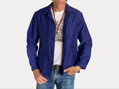 Size 50UE. Vintage French Moleskin jacket.-AJ357 Studio-AJ357 Studio