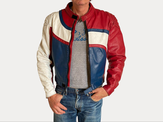 Size 42US/52EU. Vintage Angora Motorcycle jacket Made in Canada-AJ357 Studio-AJ357 Studio
