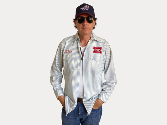 Med. Vintage Miller Work shirt Made in USA-AJ357 Studio-AJ357 Studio