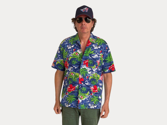 Size Large. Vintage 90s cotton Hawaiian shirt-AJ357 Studio-AJ357 Studio