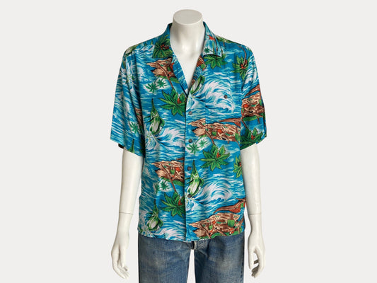 Size XL Youth. Vintage 90s Hawaiian shirt-AJ357 Studio-AJ357 Studio