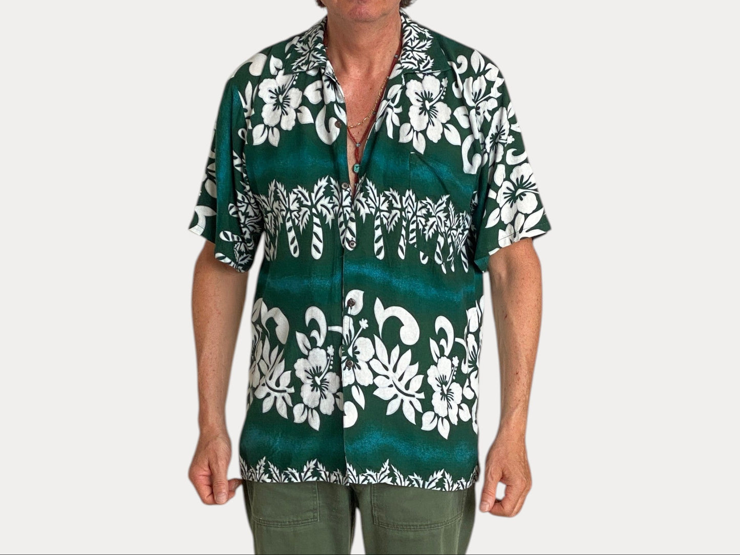 Size Large. Vintage 90s Hawaiian shirt-AJ357 Studio-AJ357 Studio