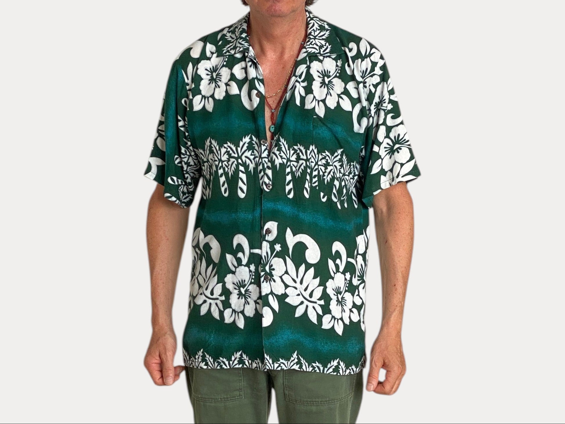 Size Large. Vintage 90s Hawaiian shirt-AJ357 Studio-AJ357 Studio
