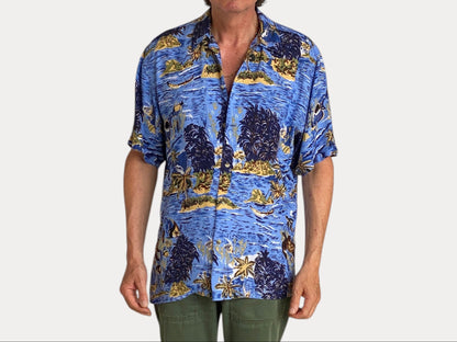 Size Large. Vintage 90s Hawaiian shirt-AJ357 Studio-AJ357 Studio