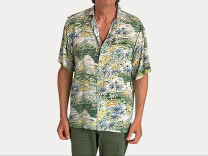 Size Large. Vintage 90s Hawaiian shirt-AJ357 Studio-AJ357 Studio