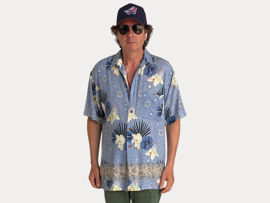 Size Large. Vintage 90s Hawaiian shirt-AJ357 Studio-AJ357 Studio