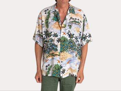 Size Large. Vintage 90s Hawaiian shirt-AJ357 Studio-AJ357 Studio