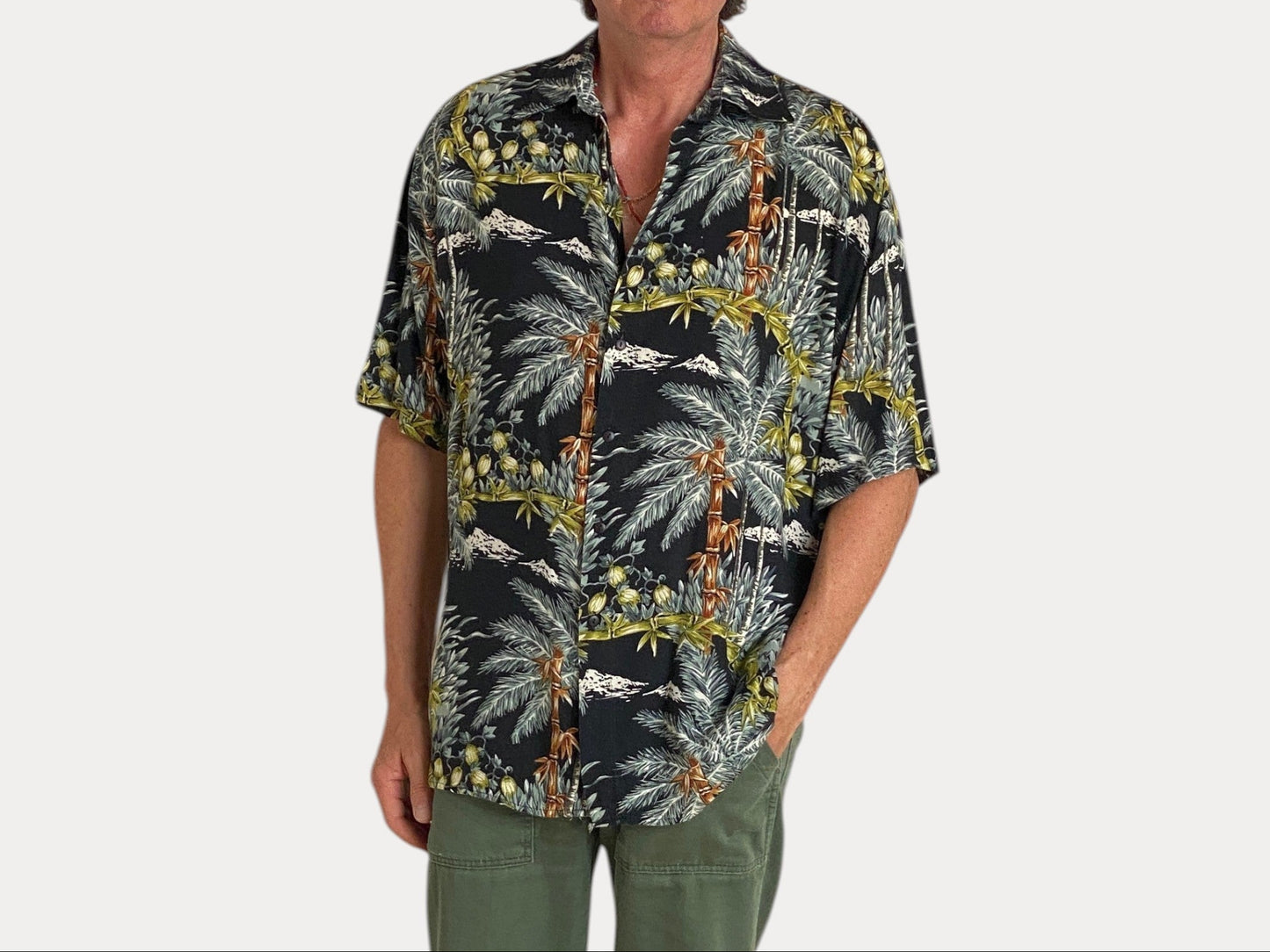 Size Small. Vintage 90s Hawaiian shirt-AJ357 Studio-AJ357 Studio