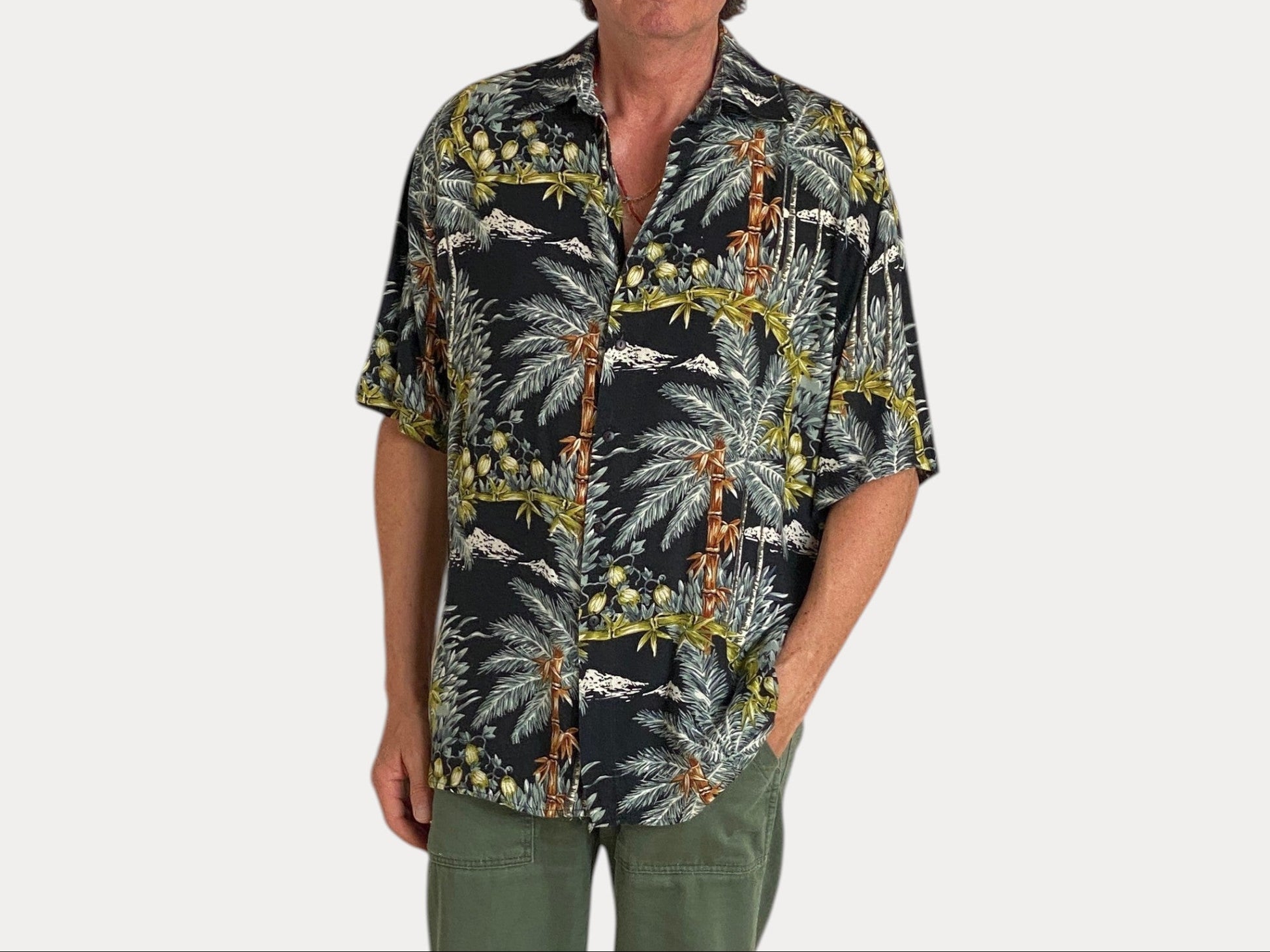 Size Small. Vintage 90s Hawaiian shirt-AJ357 Studio-AJ357 Studio