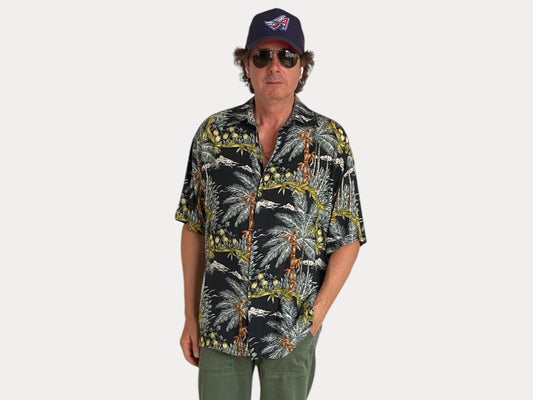 Size Small. Vintage 90s Hawaiian shirt-AJ357 Studio-AJ357 Studio