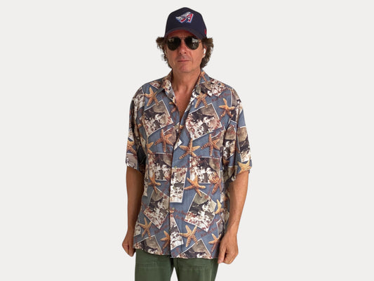 Size Large. Vintage 90s Hawaiian shirt-AJ357 Studio-AJ357 Studio