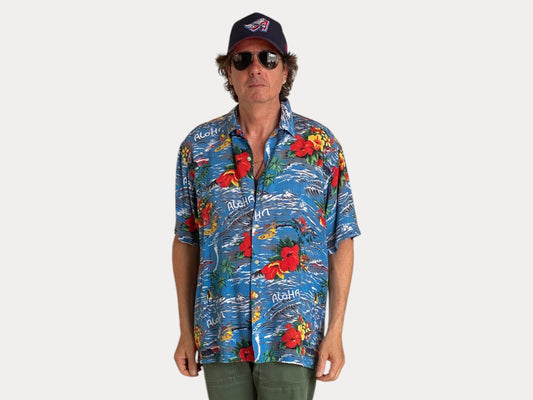 Size Large. Vintage 90s Hawaiian shirt-AJ357 Studio-AJ357 Studio