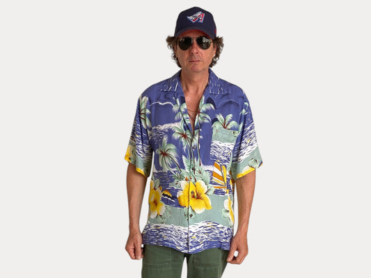 Size Large. Vintage 90s Hawaiian shirt-AJ357 Studio-AJ357 Studio