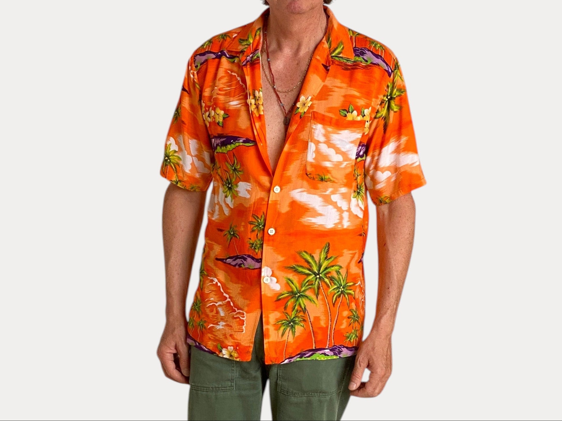 Size Small. Vintage 90s Hawaiian shirt-AJ357 Studio-AJ357 Studio