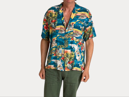 Size Medium. Vintage 90s Hawaiian shirt-AJ357 Studio-AJ357 Studio