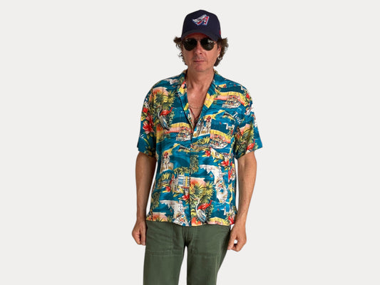 Size Medium. Vintage 90s Hawaiian shirt-AJ357 Studio-AJ357 Studio