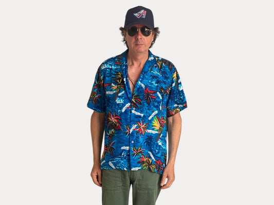 Size XL. Vintage 80s Hawaiian shirt-AJ357 Studio-AJ357 Studio