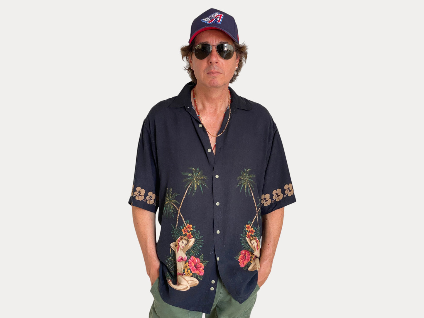 Size Large. Vintage 90s Hawaiian shirt-AJ357 Studio-AJ357 Studio