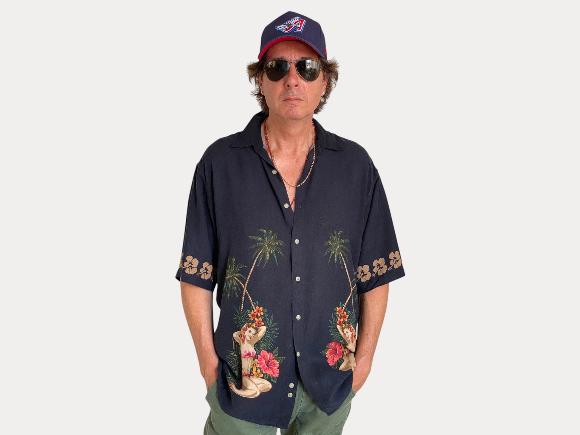Size Large. Vintage 90s Hawaiian shirt-AJ357 Studio-AJ357 Studio