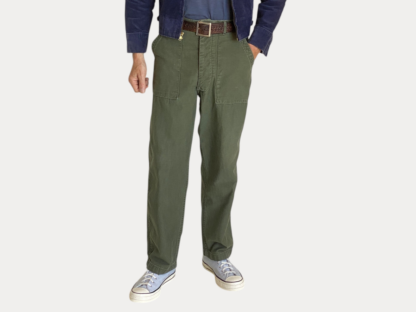 34X31. 1975 Authentic US Army Vietnam war era OG-107 Fatigue pants.-AJ357 Studio-AJ357 Studio