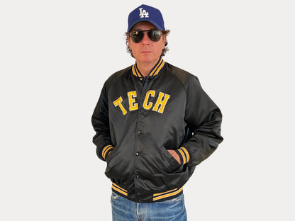 Large . Vintage Tech Satin jacket Made in USA-AJ357 Studio-AJ357 Studio