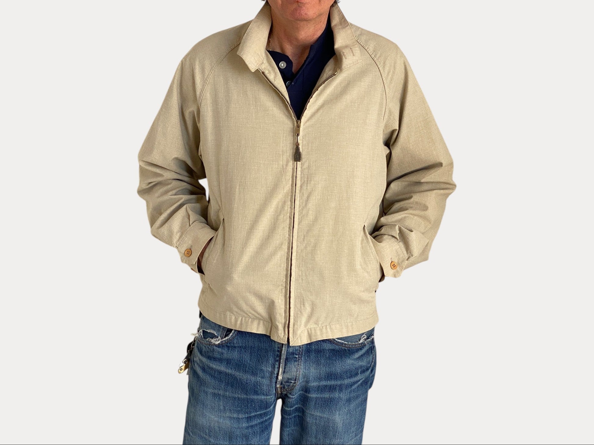 Size 42 Reg London Fog Vintage cotton jacket Made in USA-AJ357 Studio-AJ357 Studio