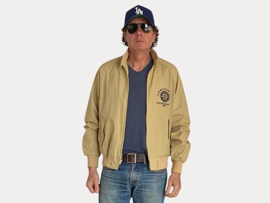 Size Medium Vintage Light Zipper Jacket Made in USA-AJ357 Studio-AJ357 Studio
