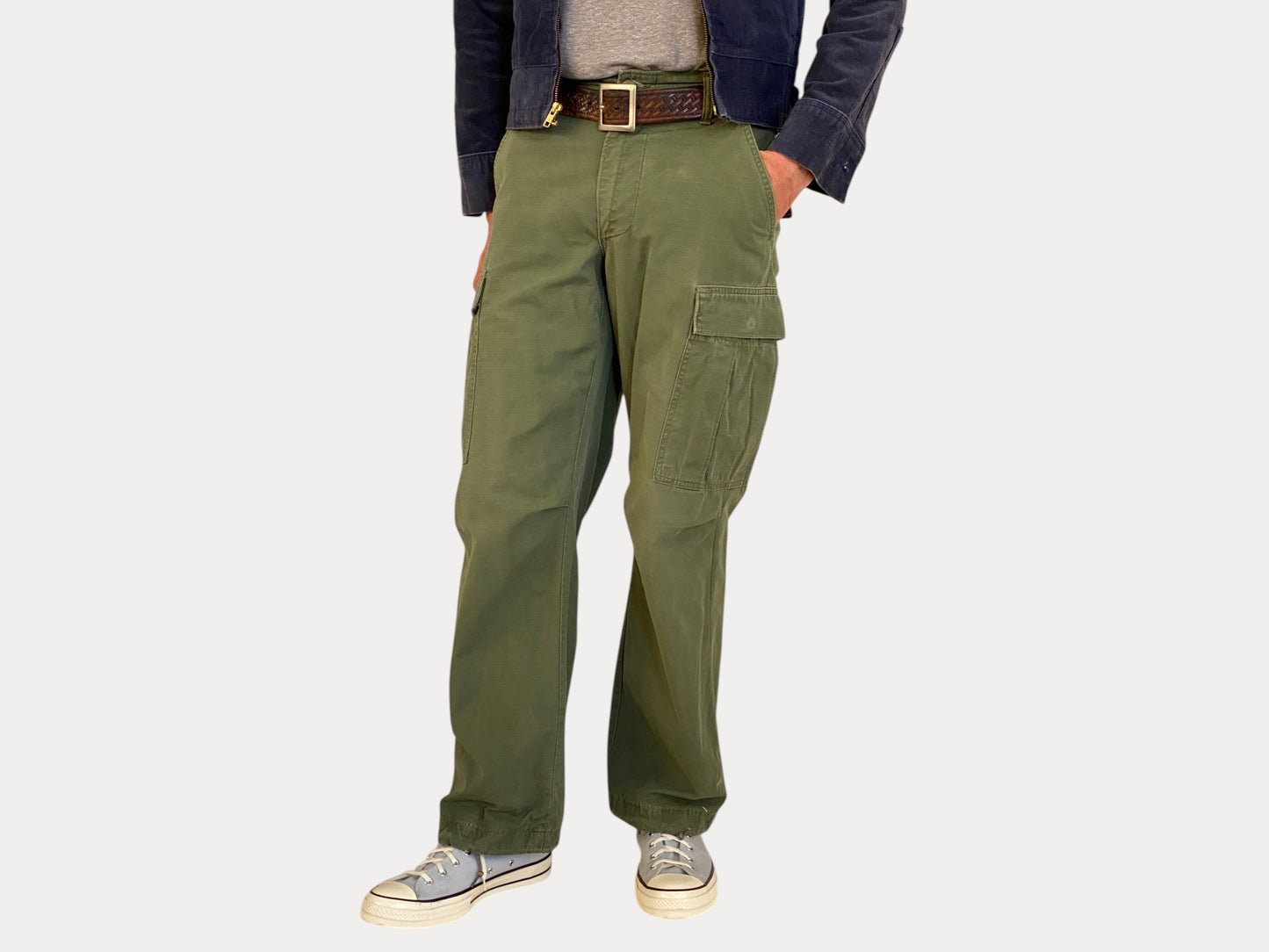 Small Reg. 1968 Authentic US Army Vietnam War Era OG-107 Jungle Pants-AJ357 Studio-AJ357 Studio