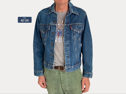 Size 42US Vintage 1971 Levis Jacket, Made in USA – 2 Pockets