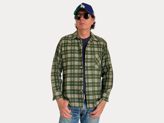 Large Vintage 90s Flannel Shirt | Classic Retro Style | USA Vintage BCN-AJ357 Studio-AJ357 Studio