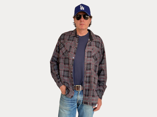 Large Vintage 90s Flannel Shirt | Classic Retro Style | USA Vintage BCN-AJ357 Studio-AJ357 Studio