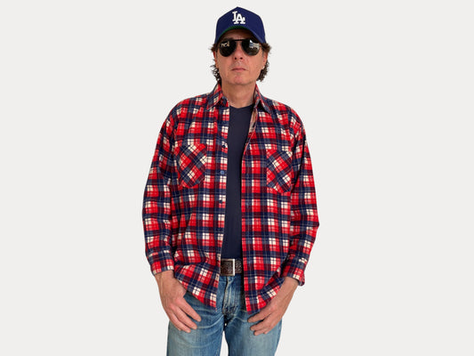 Medium Vintage Flannel Shirt | Classic Retro-AJ357 Studio-AJ357 Studio
