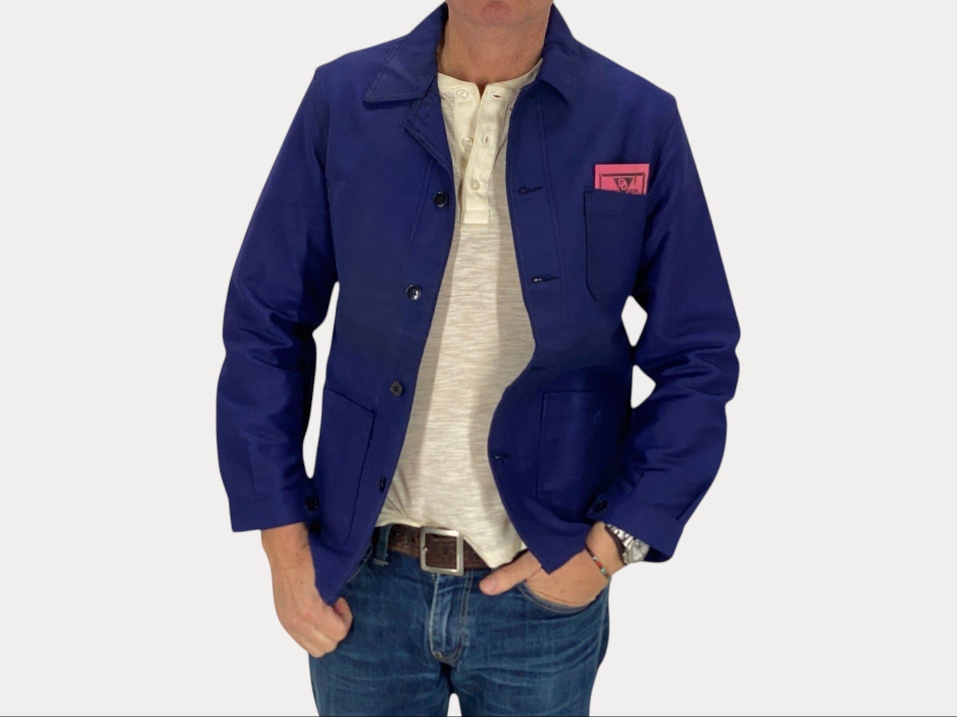 Size 42EU Vintage French Moleskin Jacket | Classic Retro Style | NOS | USA Vintage BCN-AJ357 Studio-AJ357 Studio