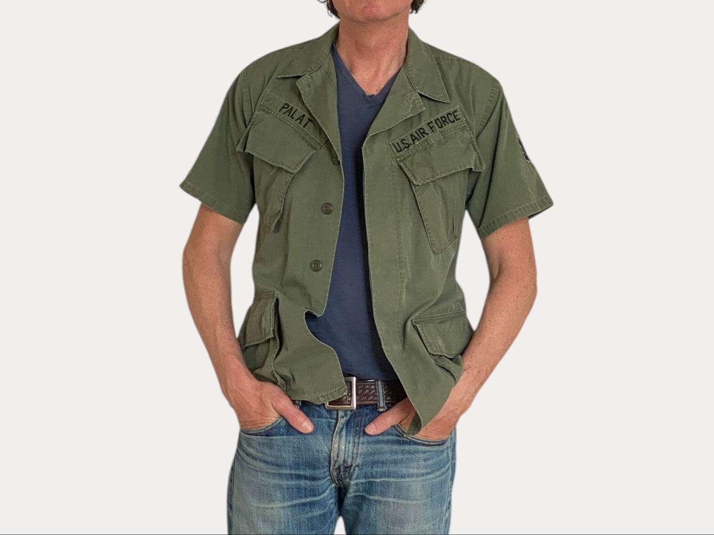 Small Short. Authentic 1969 US Army vintage Vietnam jungle jacket. Military-AJ357 Studio-AJ357 Studio