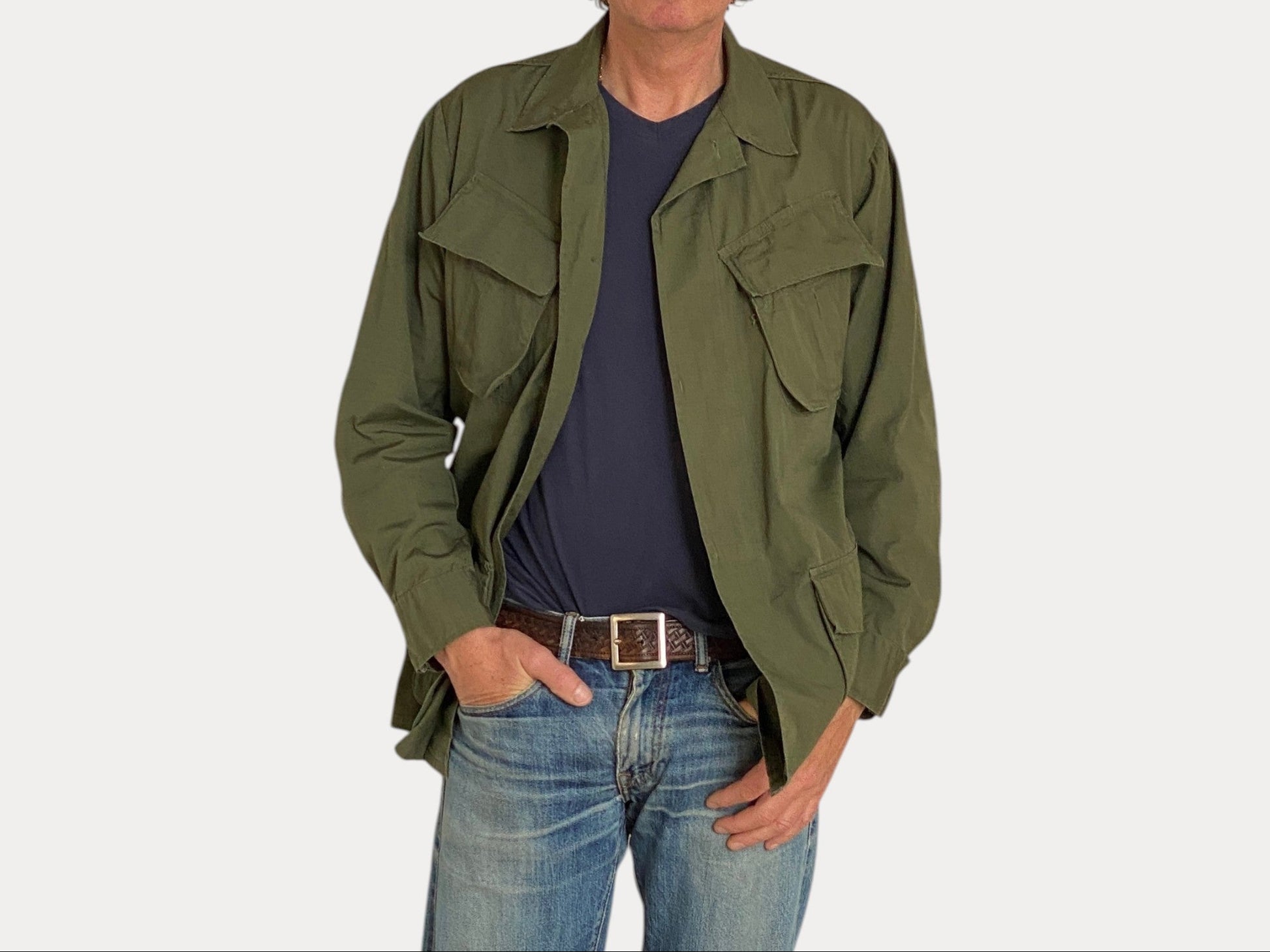 Small Reg. Authentic 1969 US Army Vintage Vietnam Jungle Jacket. Military-AJ357 Studio-AJ357 Studio
