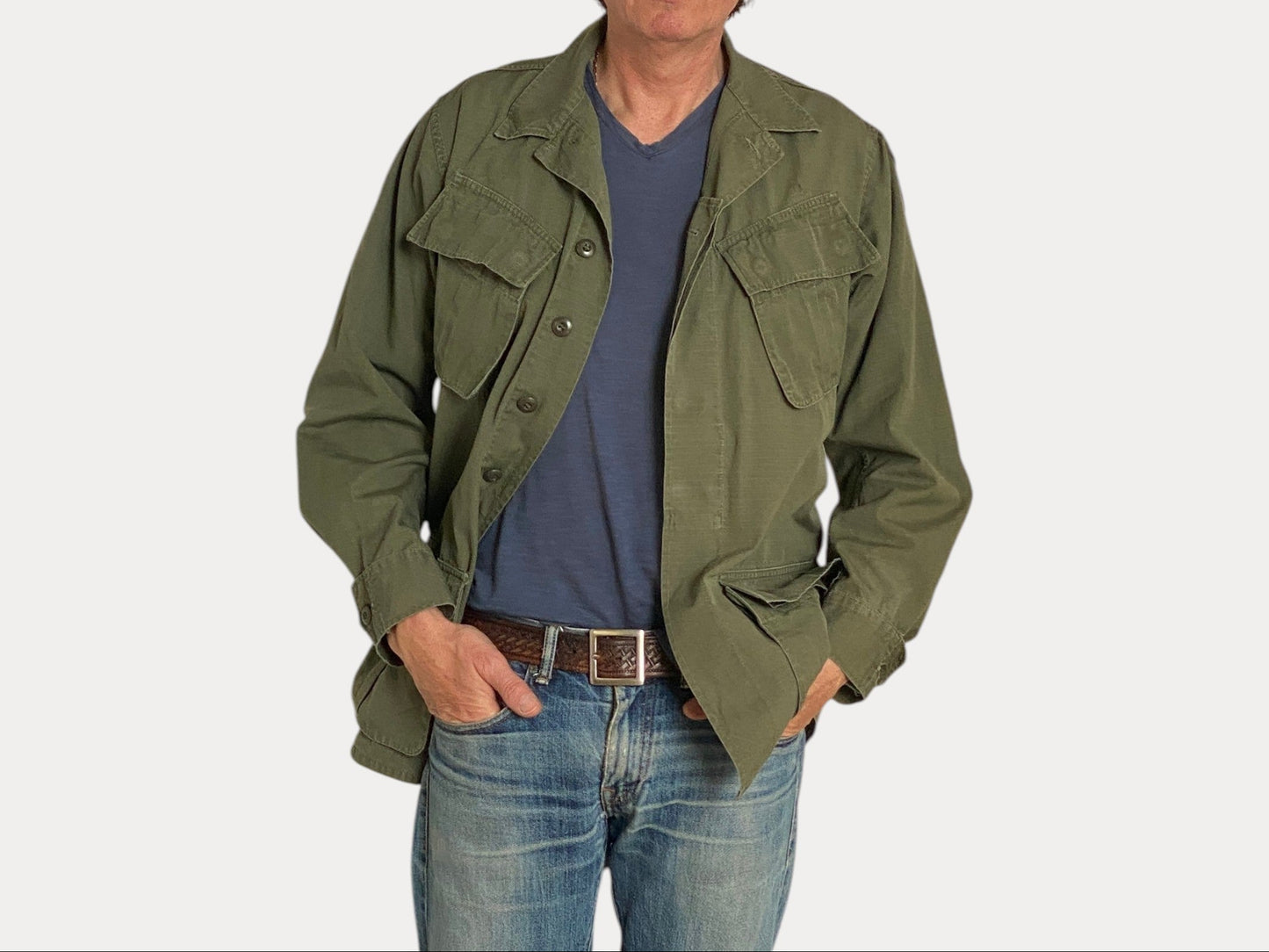 Authentic 60s US Army Vintage Vietnam Jungle Jacket | Size Small Long | Timeless Military Style-AJ357 Studio-AJ357 Studio
