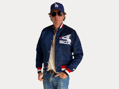 Size Small . Vintage White Sox Starter jacket Made In USA-AJ357 Studio-AJ357 Studio